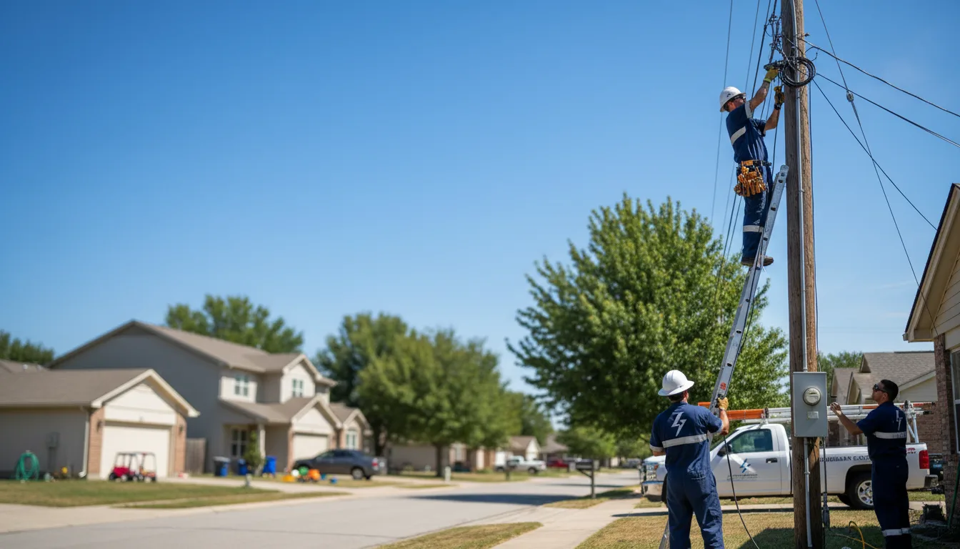 Residential electrician providing installation services in Lake City, SD